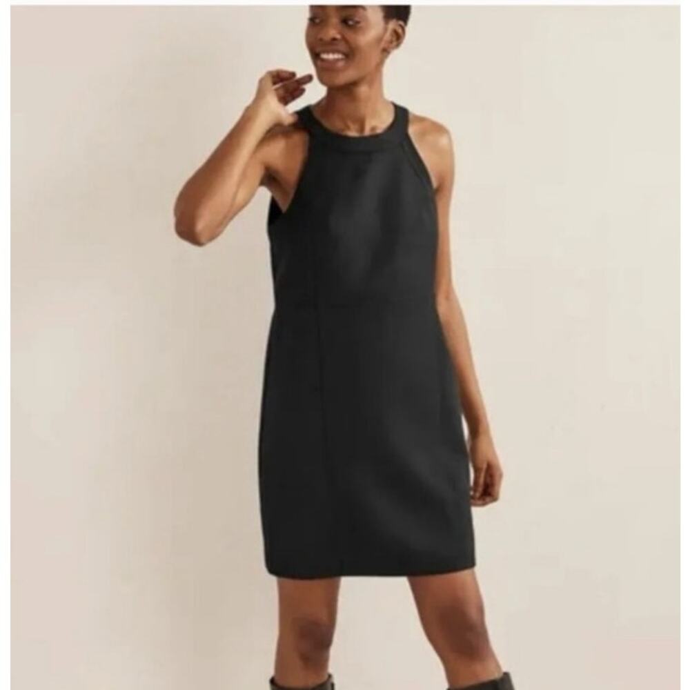 Boden Black Shift Dress 10L Tall NWT Sleeveless Classic Work Minimal Staple